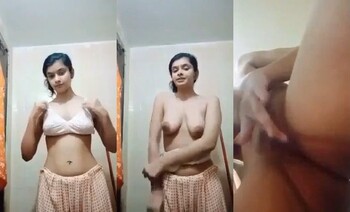 Cute Indian Girl Shows and Fingering