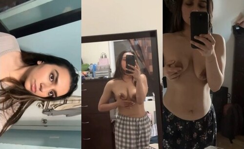 Cute Indian girl Paly With Her Boobs