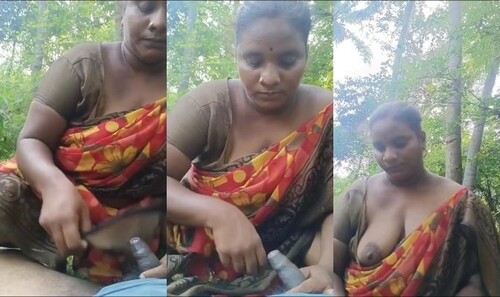 Tamil Paid Randi Out Door Blowjob ad Shows Boobs