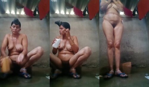 Indian Vlg Wife Bathing