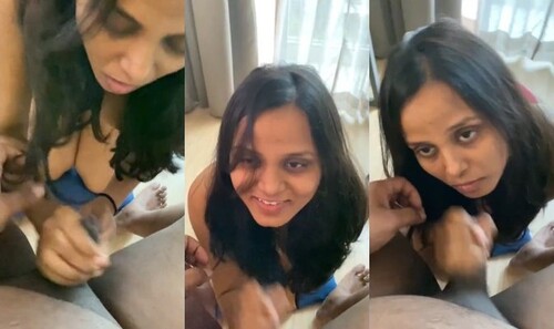 Sexy Indian girl Sucking Lover Dick