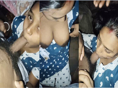 Horny Indian Wife Sucking Hubby Dick
