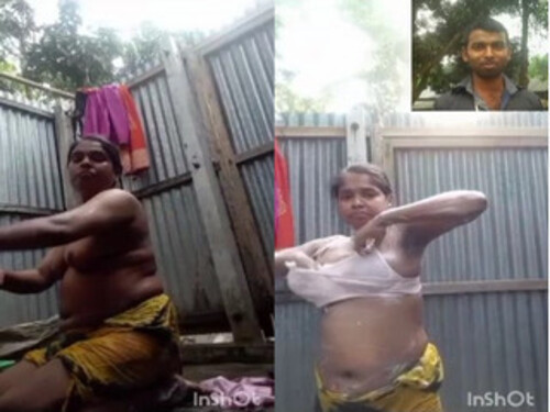 Horny Indian Boudi Shows Her Pussy and Bathing On VC part 1