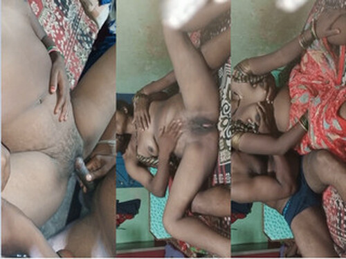 Indian Vlg Wife Boobs Pressing and Fucking