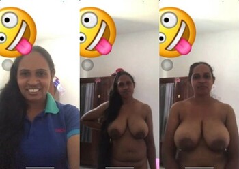 Horny Lankan Teacher Shows her Nude Body On VC Part 1