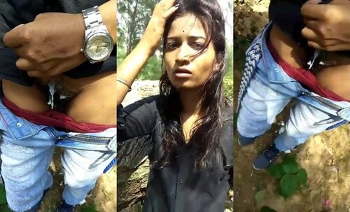 Cute Indian girl OutDoor Fucking and BF Cum On Her Body