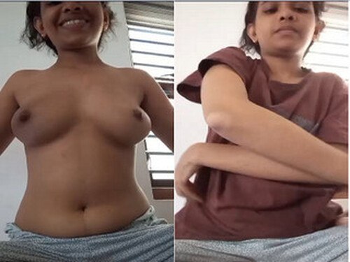 Horny Indian Girl Striping Top and Show’s Boobs