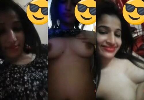 Cute Indian Girl Shows Boobs For Lover