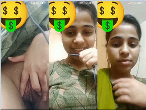 Horny Indian girl Shows her Boobs and Fingering Part 1