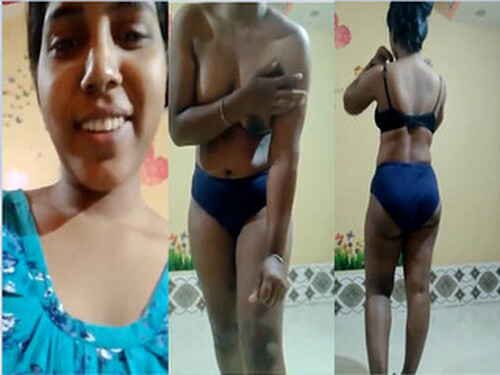 Shy Indian Girl Shows Boobs