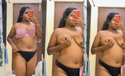 Cute Indian Girl Record Her Boobs Selfie
