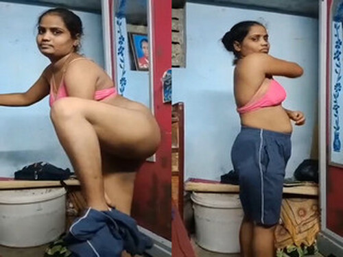 Indian Tamil Wife Changing Cloths