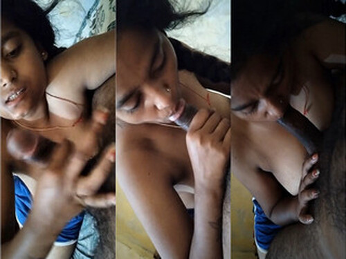 Horny Indian Wife Sucking Hubby Dick Part 1