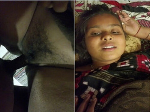 Sexy Indian Wife Boobs Pressing and Fucking