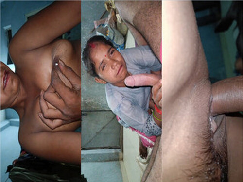 Indian Vlg Wife Milky Boobs Pressing and Fucking