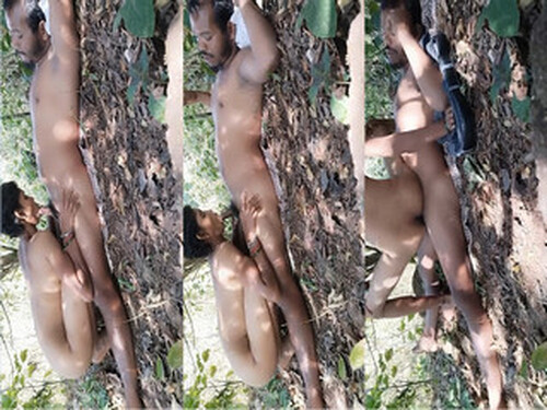 Horny Indian Telugu Wife OutDoor Blowjob and Ridding Dick