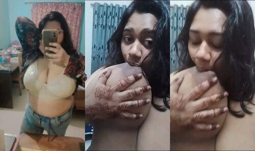 Horny Indian Mal Shows Her Big Boobs and Sucking Part 1