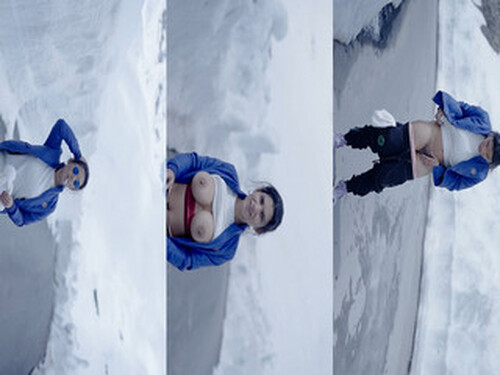 Resmi Nair Horny Strip and Take A Piss In the Snow ~ App Content