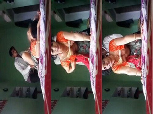 Indian Vlg Wife Boobs pressing and Fucking In Doggy Style