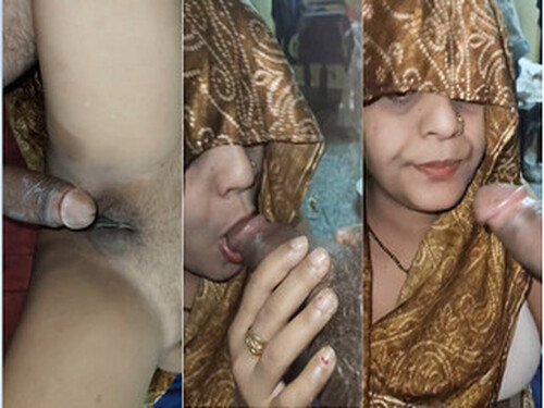 Sexy Indian Wife Blowjob and Fucking