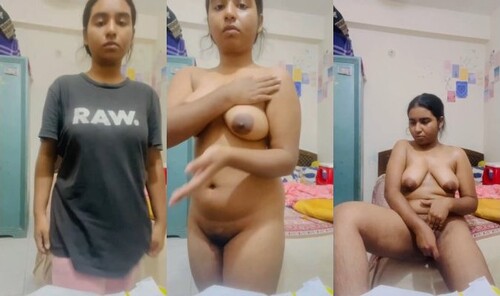 Sexy Indian Girl Striping and Masturbating