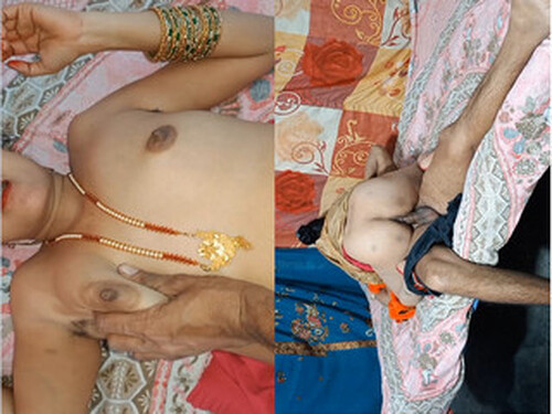 Indian Wife Boobs Pressing and Ridding Dick