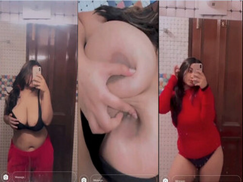 Horny Indian Girl Play With Her Big Boobs