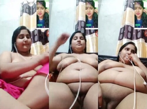 Horny Indian BBW Mal Shows Nude Body On VC