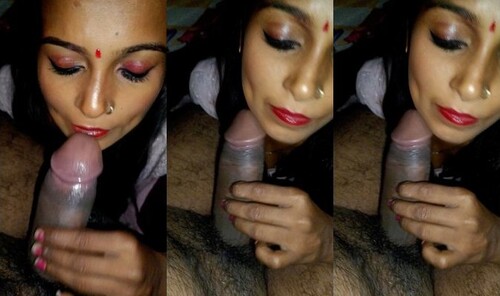 Sexy Indian Wife Sucking Hubby Dick