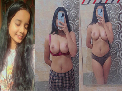 Cute Indian Girl Record Her Selfie