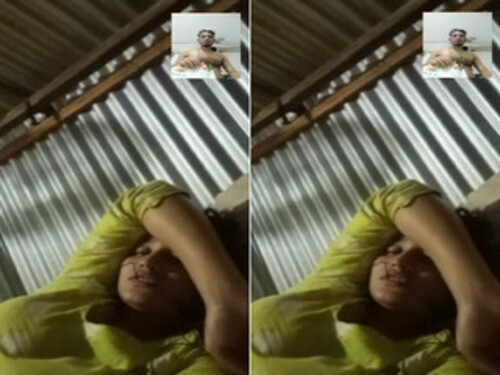 Indian Village Girl Shows Boobs To Lover On VC part 1
