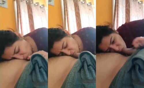 Sexy Indian Wife Sucking Hubby Dick