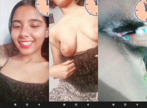 Cute Indian Slim Girl Shows Boobs and Pussy