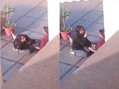 Crazy Indian Girl Sucking Indian Lover Dick In OutDoor