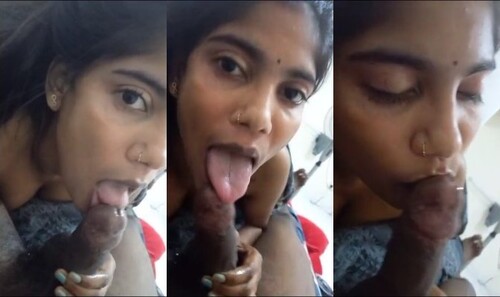 Sexy Indian Girl Sucking Lover Dick
