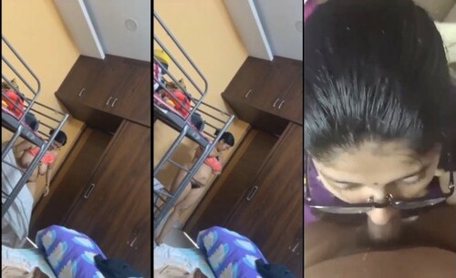 Sexy Indian Cheating Wife Blowjob and Changing Cloths