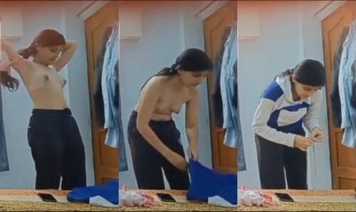 Cute Indian Mal Shows her Boobs