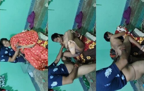 Indian Vlg Wife Boobs Pressing and Fucking In Doggy Style
