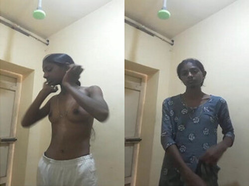 Cute Tamil Girl Striping and Shows For Lover