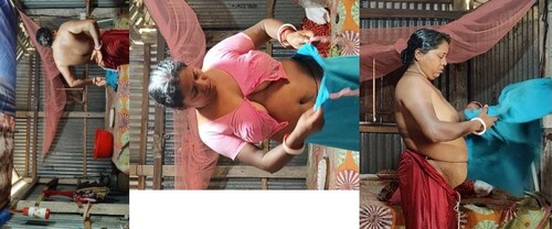 Indian Vlg Bhabhi Wearing Cloths After Bathing