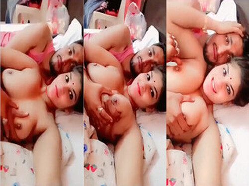 Sexy Indian Girl Boobs Pressing By Lover