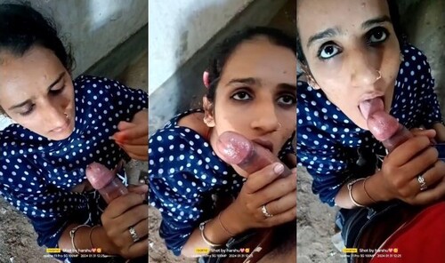 Sexy Indian Girl Sucking Lover Dick