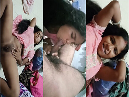 Horny Indian Wife Blowjob and Fucking