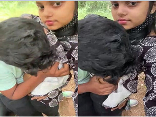 Indian Lover OutDoor Romance and Boobs Sucking
