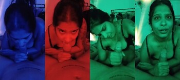 Horny Indian Model Tejashwini Sucking Dick