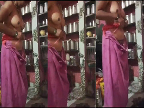 Sexy Bhabhi Boobs Video Record by Hubby