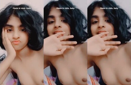 Cute Slim Girl Shows Boobs