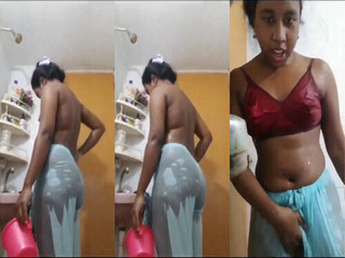 Indian Vlg Girl Bathing