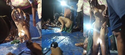 Indian Vlg Randi Striping Dance Show