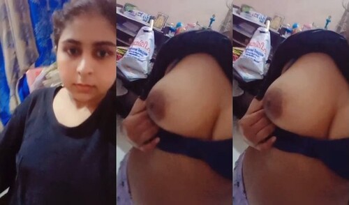 Cute Indian Mal Shows her Big Boobs